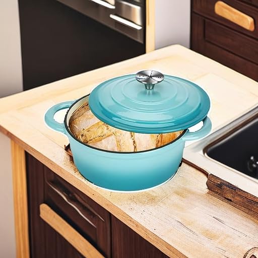 Cast Iron Dutch Oven (Aqua / 3QT)