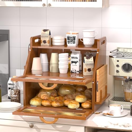 Bread Box for Kitchen Countertop (Vintage)