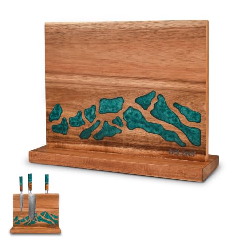 Magnetic Knife Block (Brown+Green)