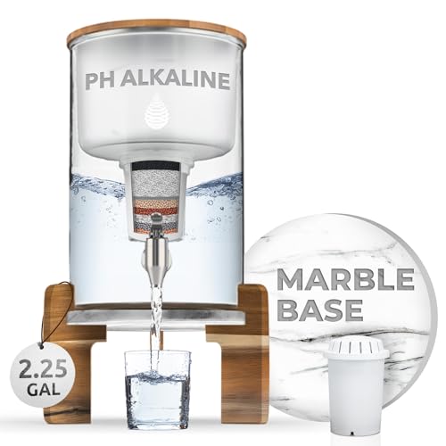 pH Recharge Glass Alkaline Water Dispenser Filter System