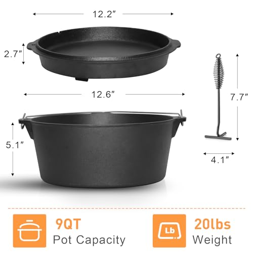 Camping Dutch Oven (9 Qt)