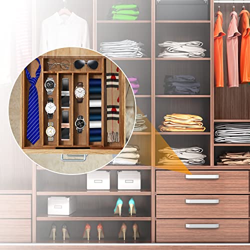 Silverware Organizer Kitchen Drawer Organizer Expandable Bamboo Utensil Holder Cutlery Tray for Kitchen Utensil and Flatware Bedroom Office