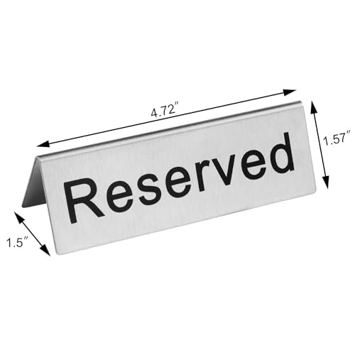 Stainless Steel Table Tent Sign