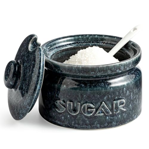 Sugar Bowl with Lid and Spoon