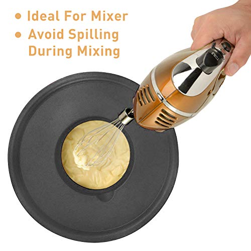 Mixing Bowls with Airtight Lids Set (Black)