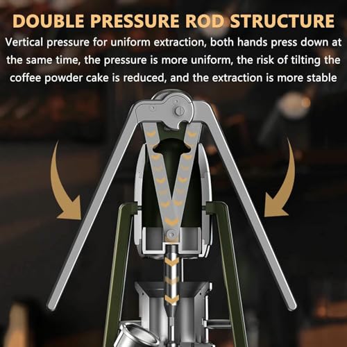 Manual Lever Espresso Machine with Pressure Gauge