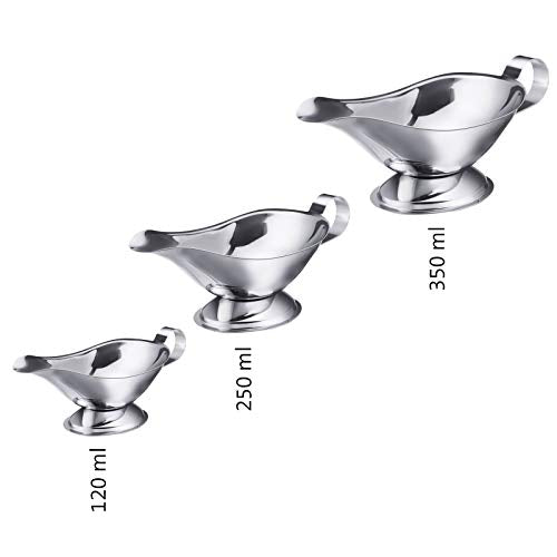 Stainless Steel Gravy Boat 120 ml (4.1 Ounces / Stainlesssteel)