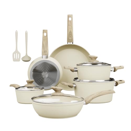 12 Piece Pots and Pans Set Non Stick