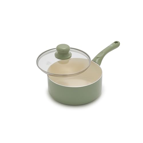 2.5QT Nonstick Saucepan with Glass Lid