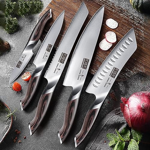 Knife Set with Magnetic Knife Holder (8")