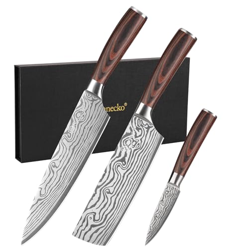 Kithcen Knife Set Chef Knife Set with Pakkawood Handle