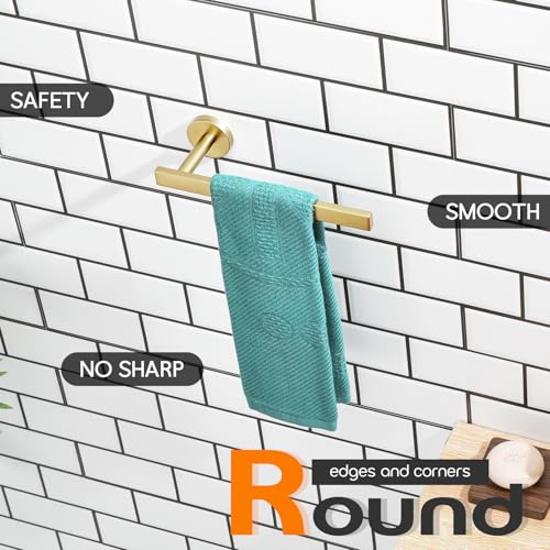 Hand Towel Rings Contemporary Bathroom Towel Holder Modern Small Bath Towel Bars Towel Racks Stainless Steel Wall Mounted AN3001