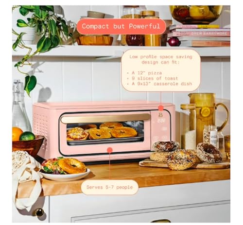 Large Infrared Air Fryer Toaster Oven (Rose Pink)