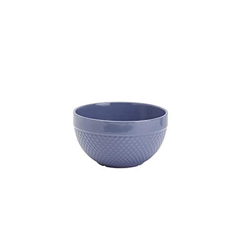 Tabletops Gallery Hobnail Style 4 Piece Stoneware Nesting Mixing Bowl Set for Baking and Cooking