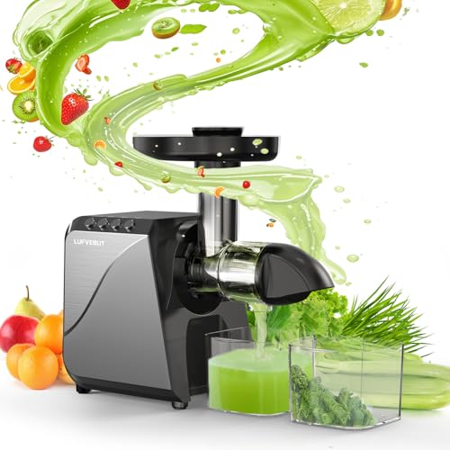 Wheatgrass Juicer Slow Masticating Juicer Machine Cold Press Juicer Extractor Easy To Clean for Vegetables & Fruits