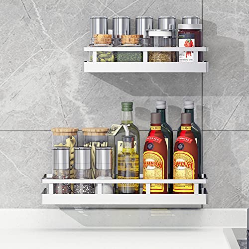 SUS304 Stainless steel Wall Mount Spice Rack Storage Basket