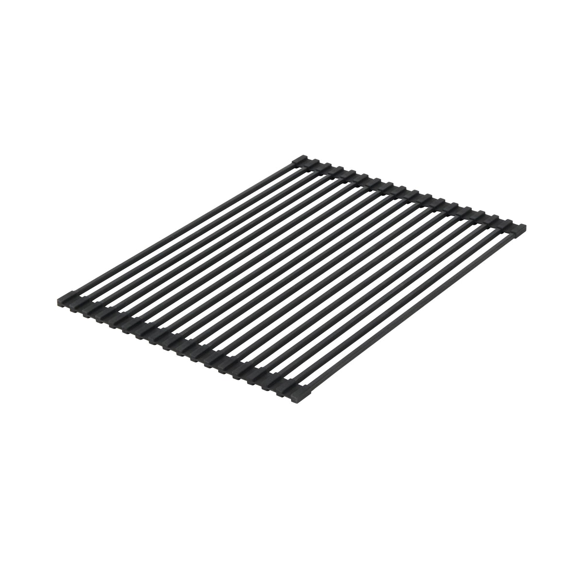 Black Steel Over Sink Roll Up Drying Rack (Black / 17" x 13")