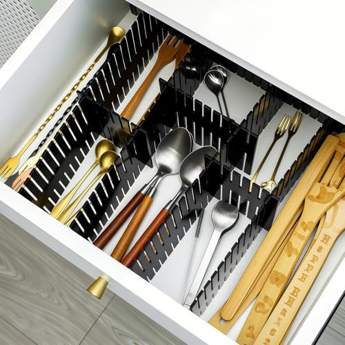 15 Pcs 5.12 Tall Drawer Divider Adjustable Drawer Organizer