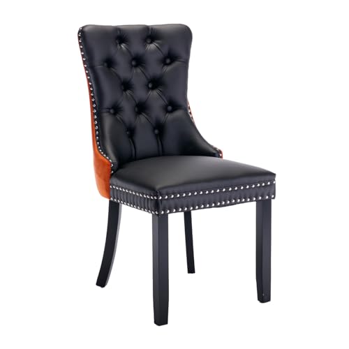 Velvet Upholstered Dining Chairs Set