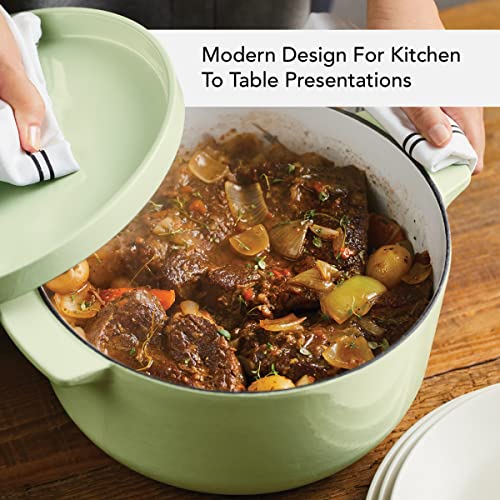 Enameled Cast Iron Dutch Oven (Pistachio)