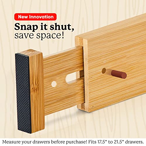 Expandable Bamboo Drawer Dividers