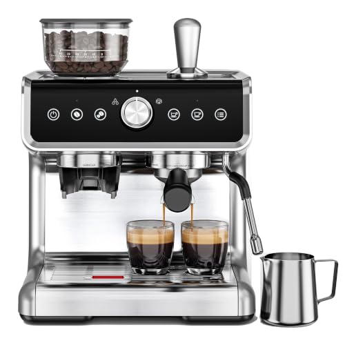 Espresso Machine with Grinder and Milk Frother