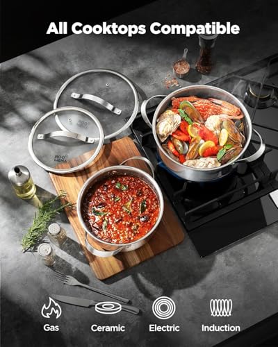 Frying Nonstick Pans with Lid
