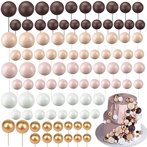 108 Pcs Ball Cake Toppers