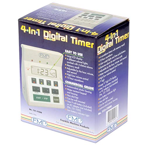 Digital 4 Channel Commercial Kitchen Countdown Timer (timers)