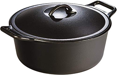 BOLD Pre Seasoned Cast Iron Dutch Oven with Lid (7 QT Dutch Oven)