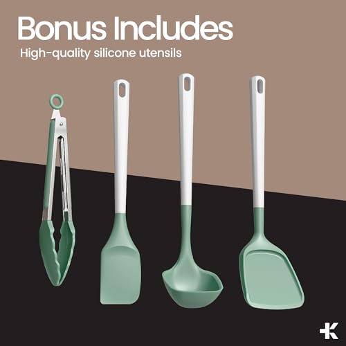 Bakken Aluminum Cookware Set with Ceramic Nonstick Coating
