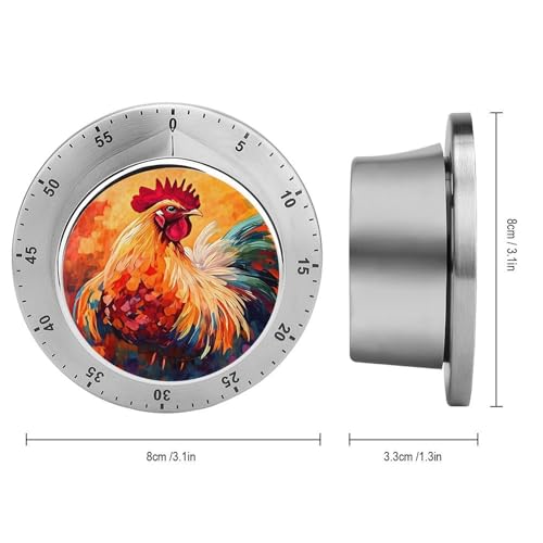 Colorful Rooster Kitchen Timer (Style / One Size)