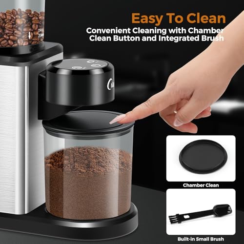 Electric Coffee Grinder for Home (Light Black)