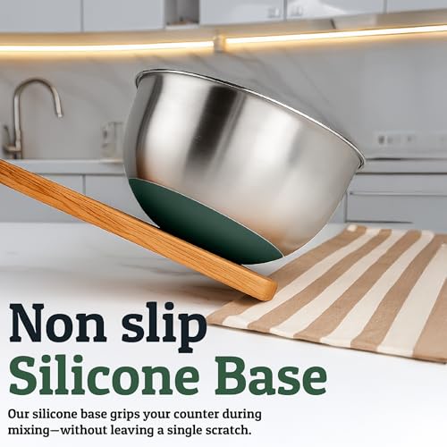 28pc Stainless Steel Mixing Bowls with Lids Set (Utensils - Green)