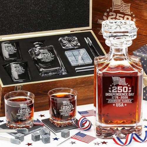 Personalized Whiskey Decanter Set