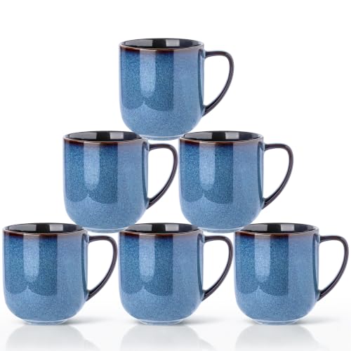 12OZ Ceramic Coffee Mugs Set of 6