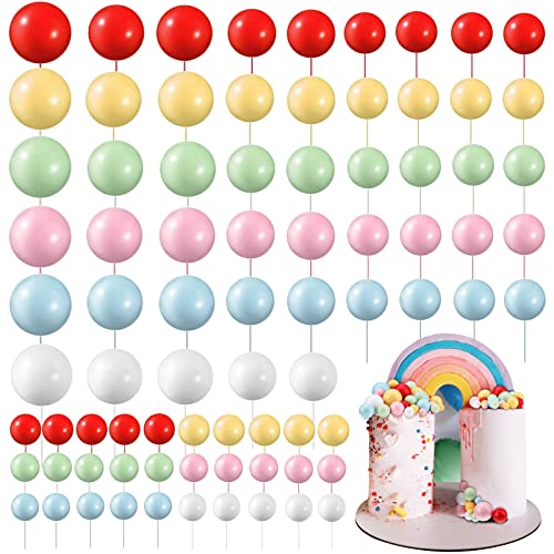 108 Pcs Ball Cake Toppers