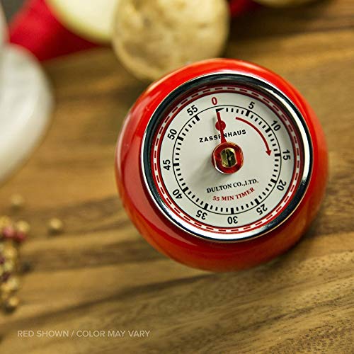 Magnetic Retro 60 Minute Kitchen Timer (Cool Gray / 2.75 inch)