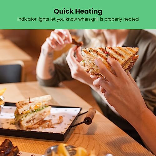 Electric Panini Press Grill and Gourmet Sandwich Maker w
