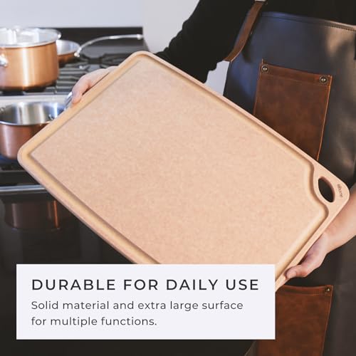 Classic EXTRA LARGE Kitchen Cutting Board (19"L x 14"W / Natural)