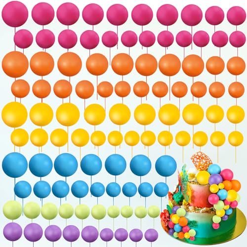 108 Pcs Ball Cake Toppers