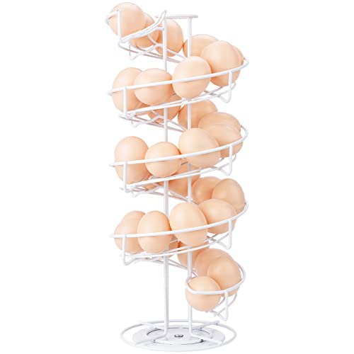 Spiral Design Stainless Steel Egg Skelter Dispenser Rack