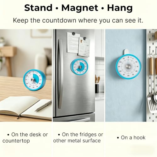 Magnetic Kitchen Timer (Blue)