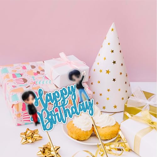 Happy Birthday Cake Topper Set