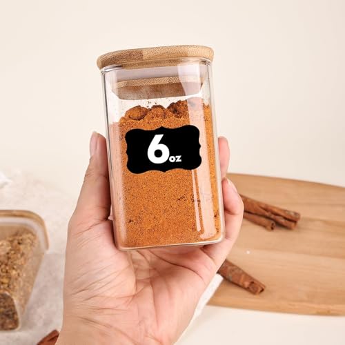 Glass Jars with Bamboo Lid