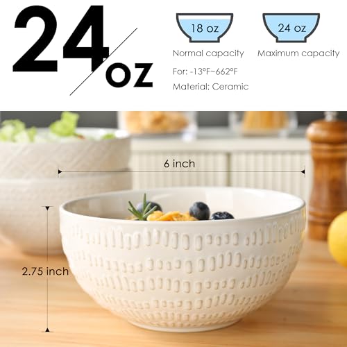 Large Cereal Bowls Set of 4