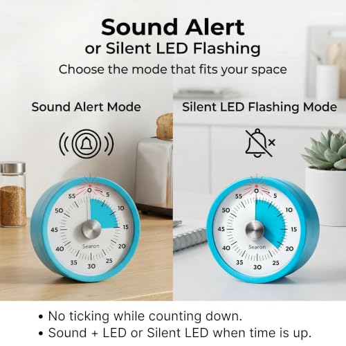 Magnetic Kitchen Timer (Blue)