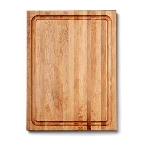 Block CB1054 1M2418150 Maple Wood Edge Grain Reversible Cutting Board with Juice Groove (24"L x 18"W)