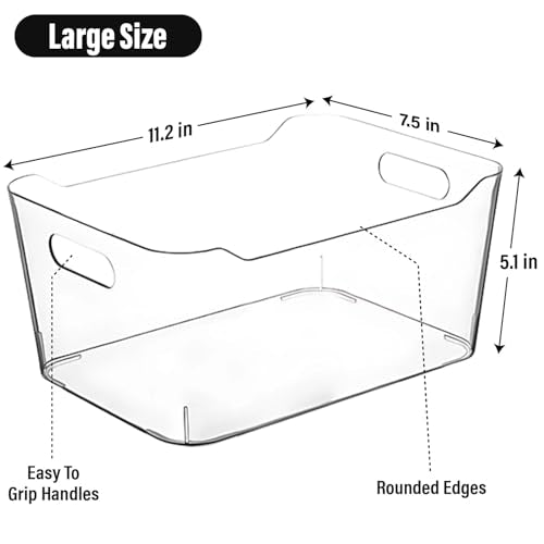 Clear Plastic Storage Bins