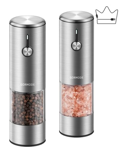 Electric Pepper Grinder and Salt Mill Set